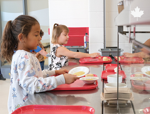 <p>A nutritious meal fuels better learning! Your gift provides one month of school meals, helping improve educational outcomes and nutrition, for an Indigenous child in Canada.</p>
